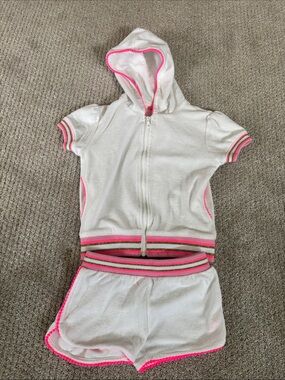 Neon accent Terry short set
